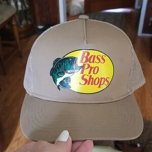 Bass Pro Shops Beige Trucker Hat
